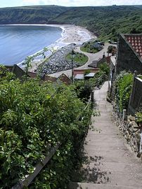 Steps from Inglenook to the beach