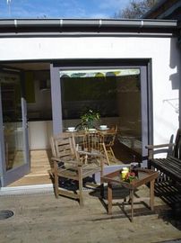 Patio for morning coffee