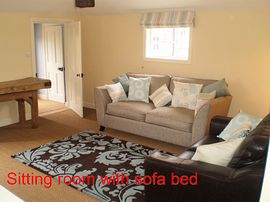 Living room with sofa bed